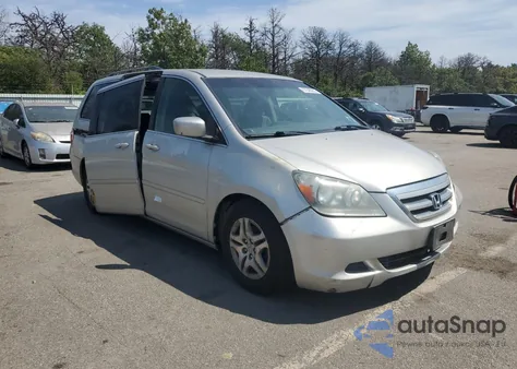 2005 Honda Odyssey Ex из США, поврежденный, VIN 5FNRL38435B422439